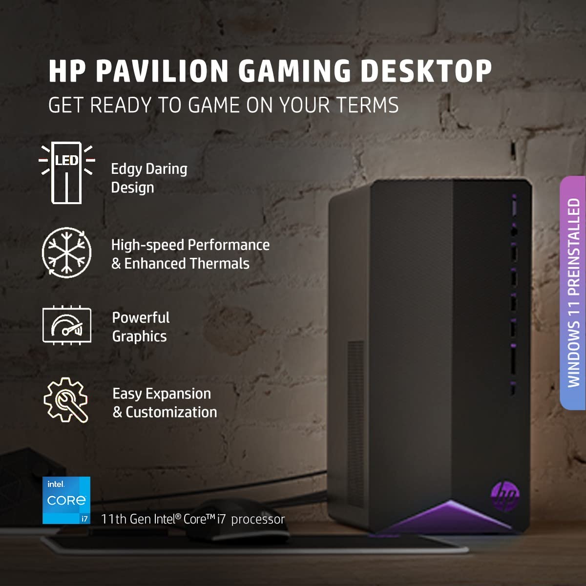 Buy HP Pavilion TG01-2005in Core i7 Tower PC (16GB, 1TB SSD